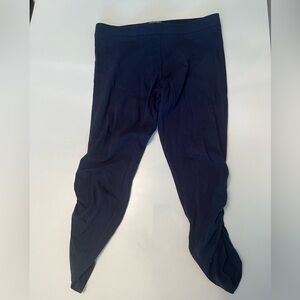 Victoria’s Secret Moda International Navy side ruched 3/4 length tights size XS